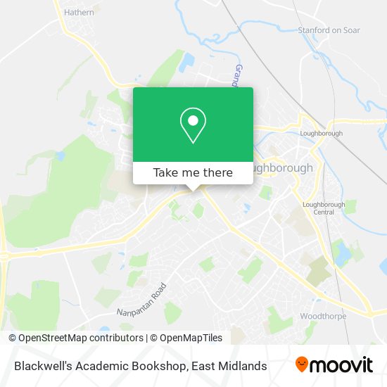 Blackwell's Academic Bookshop map