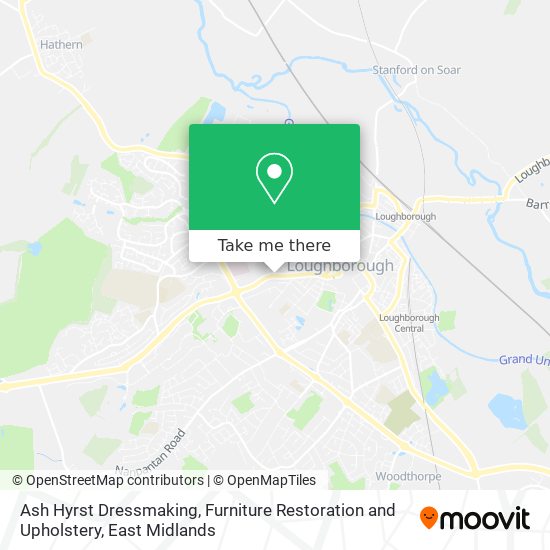 Ash Hyrst Dressmaking, Furniture Restoration and Upholstery map