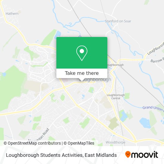Loughborough Students Activities map