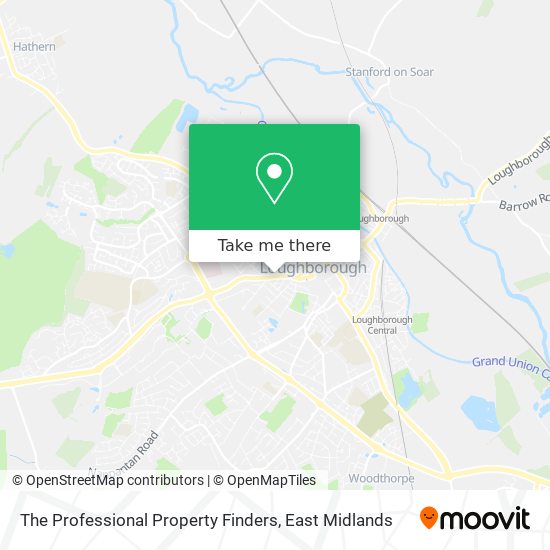 The Professional Property Finders map