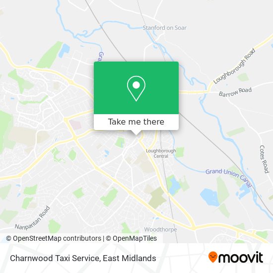 Charnwood Taxi Service map