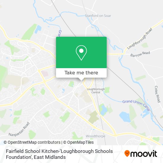 Fairfield School Kitchen-'Loughborough Schools Foundation' map