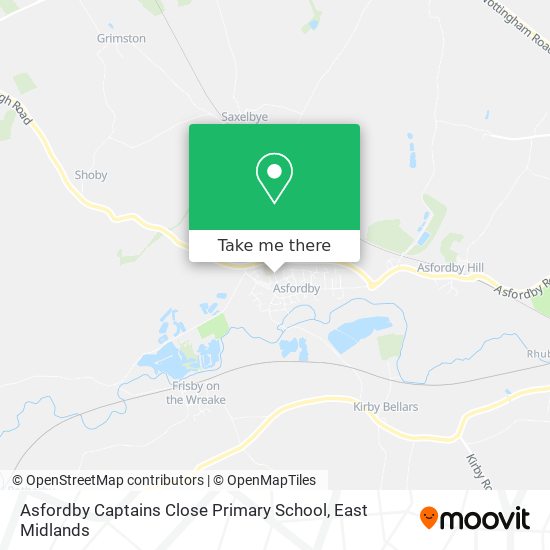 Asfordby Captains Close Primary School map