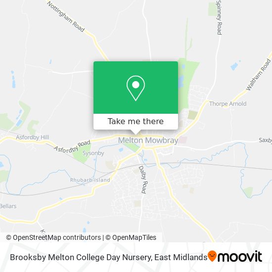 Brooksby Melton College Day Nursery map