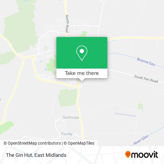 The Gin Hut map