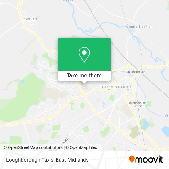 Loughborough Taxis map