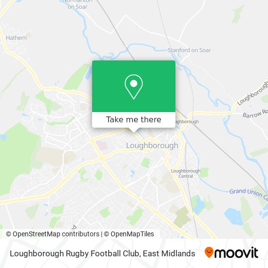 Loughborough Rugby Football Club map