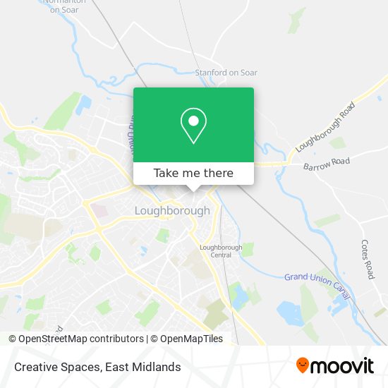 Creative Spaces map