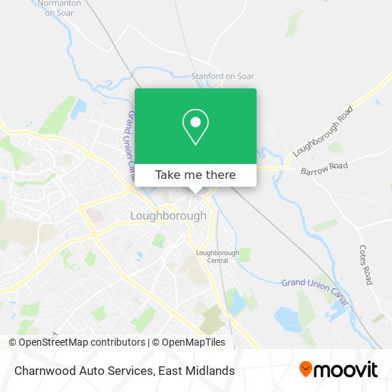 Charnwood Auto Services map