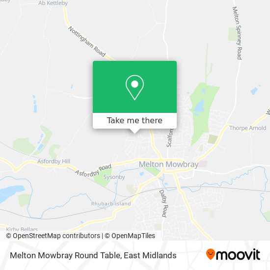 Melton Mowbray Round Table map