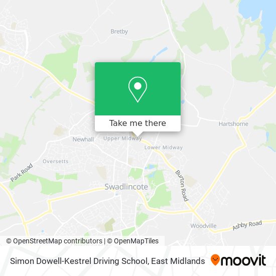 Simon Dowell-Kestrel Driving School map