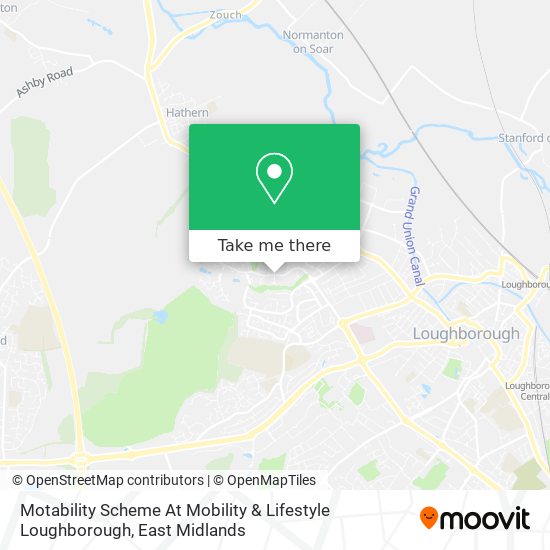 Motability Scheme At Mobility & Lifestyle Loughborough map