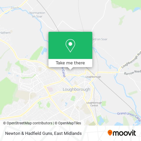 Newton & Hadfield Guns map