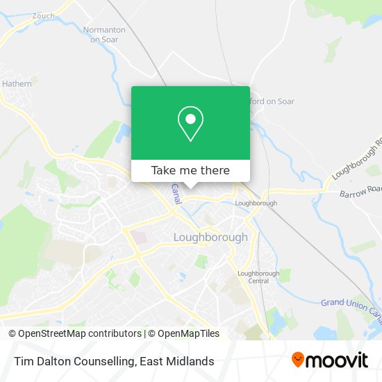 Tim Dalton Counselling map