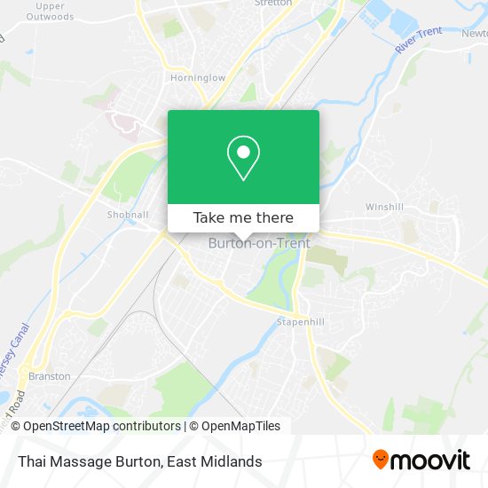 Thai Massage Burton map