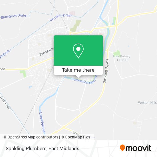 Spalding Plumbers map