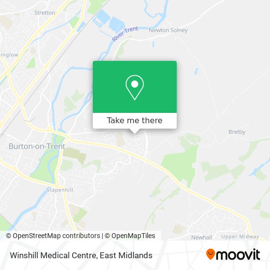 Winshill Medical Centre map
