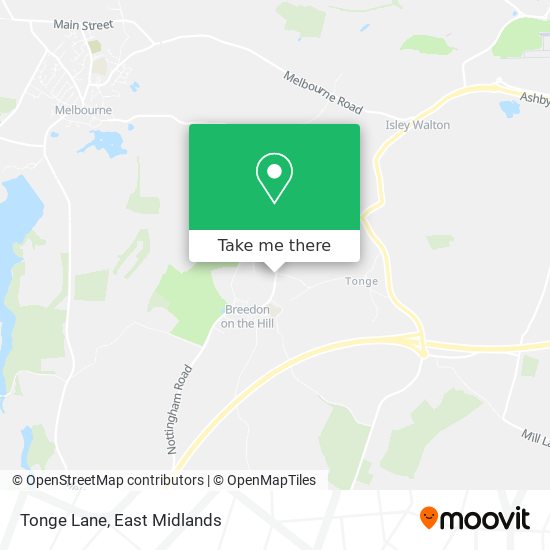 Tonge Lane map