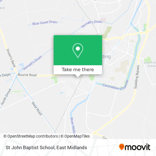 St John Baptist School map