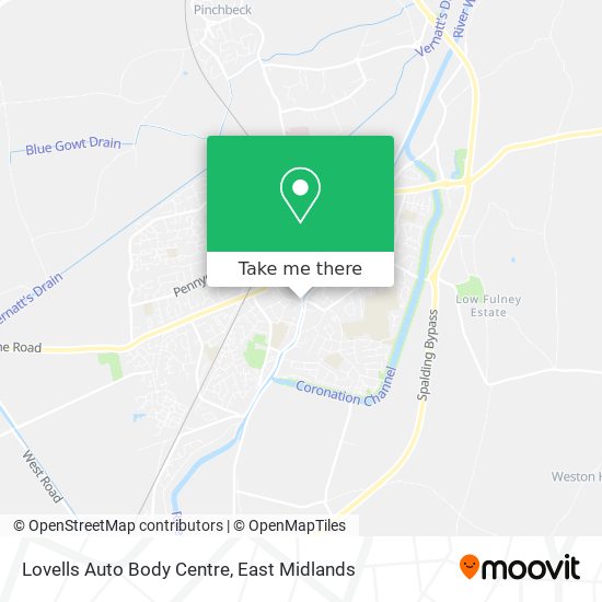 Lovells Auto Body Centre map