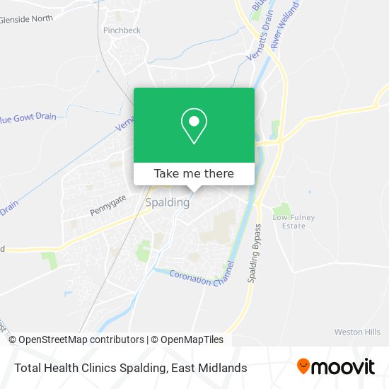 Total Health Clinics Spalding map