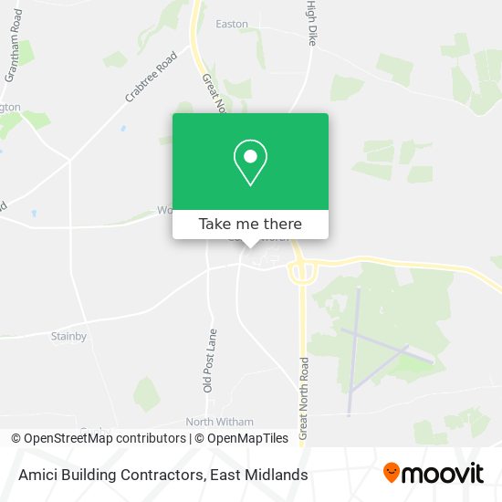 Amici Building Contractors map