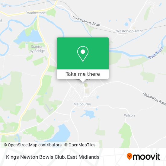 Kings Newton Bowls Club map