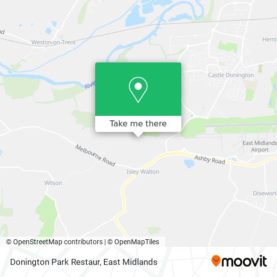 Donington Park Restaur map