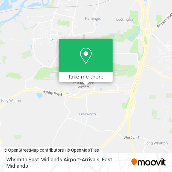 Whsmith East Midlands Airport-Arrivals map