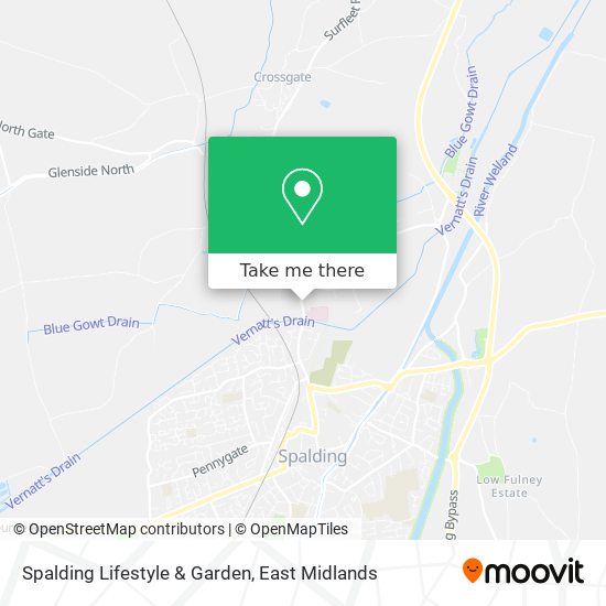 Spalding Lifestyle & Garden map