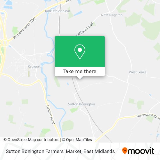 Sutton Bonington Farmers' Market map
