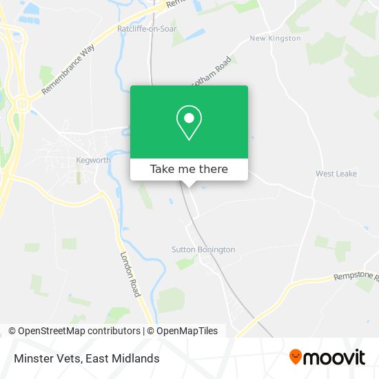 Minster Vets map