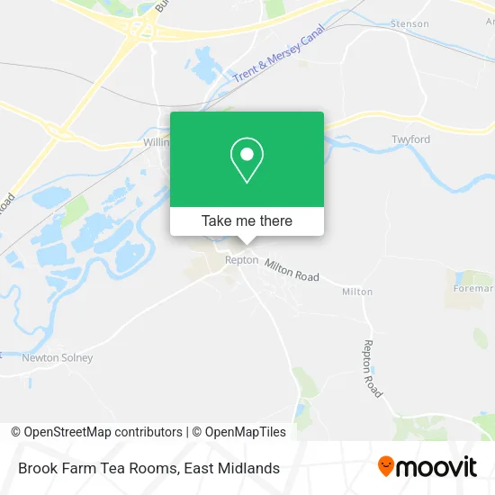 Brook Farm Tea Rooms map