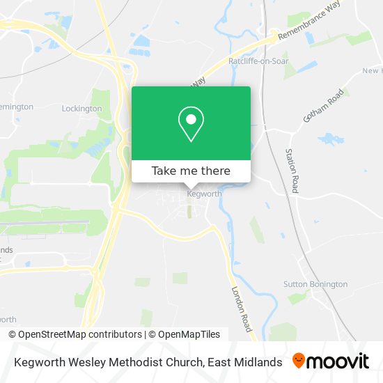 Kegworth Wesley Methodist Church map