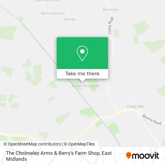 The Cholmeley Arms & Berry's Farm Shop map