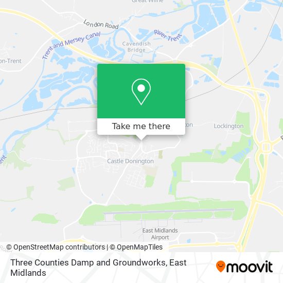 Three Counties Damp and Groundworks map