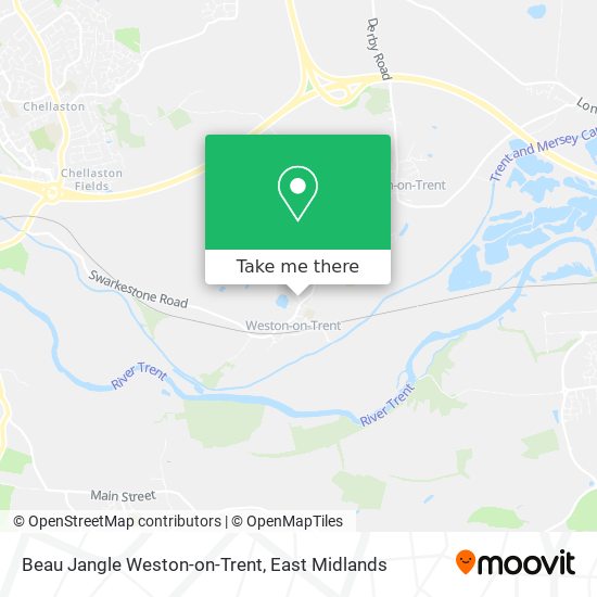 Beau Jangle Weston-on-Trent map