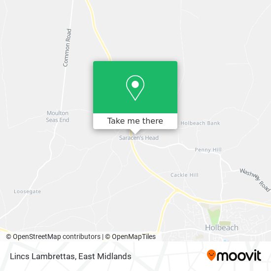 Lincs Lambrettas map