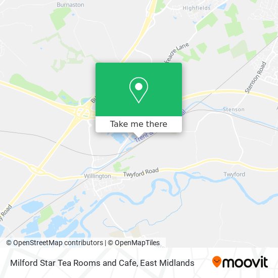 Milford Star Tea Rooms and Cafe map