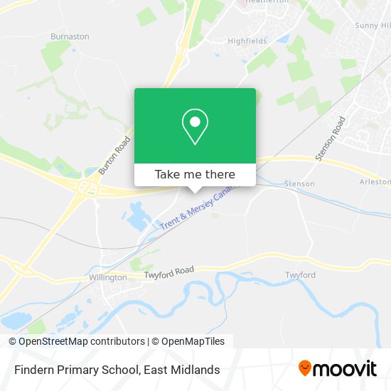Findern Primary School map