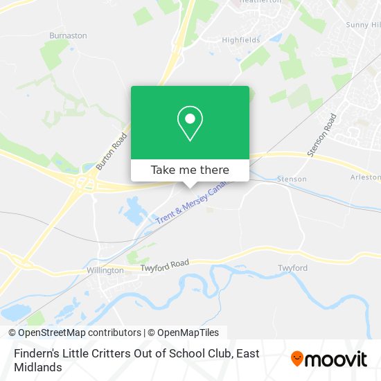 Findern's Little Critters Out of School Club map