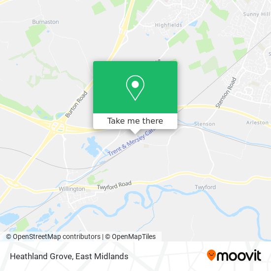 Heathland Grove map