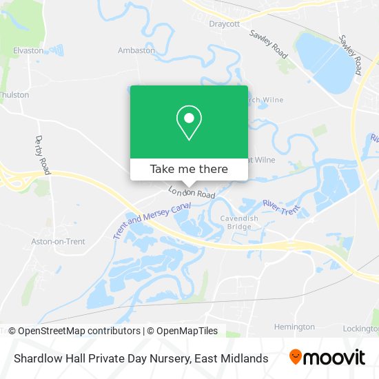 Shardlow Hall Private Day Nursery map