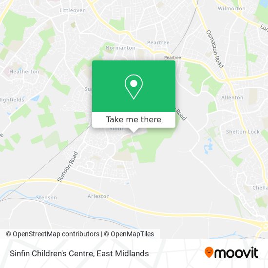 Sinfin Children's Centre map