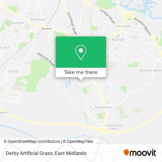 Derby Artificial Grass map