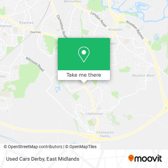Used Cars Derby map