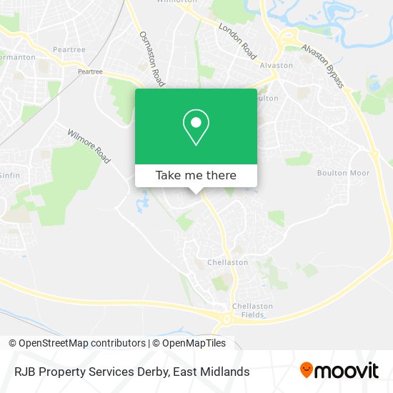 RJB Property Services Derby map