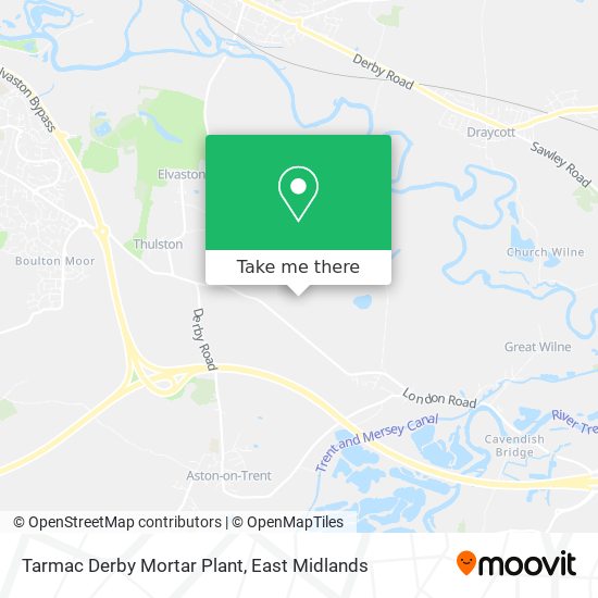 Tarmac Derby Mortar Plant map