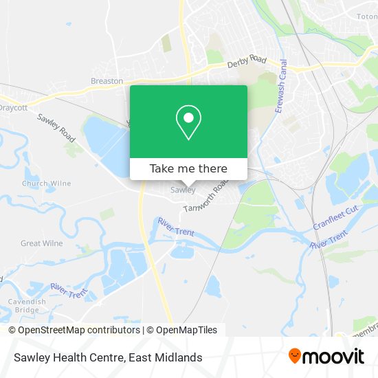 Sawley Health Centre map
