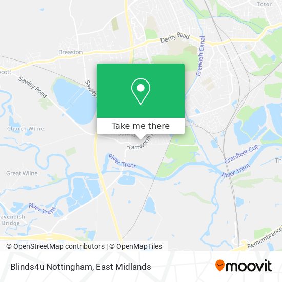 Blinds4u Nottingham map